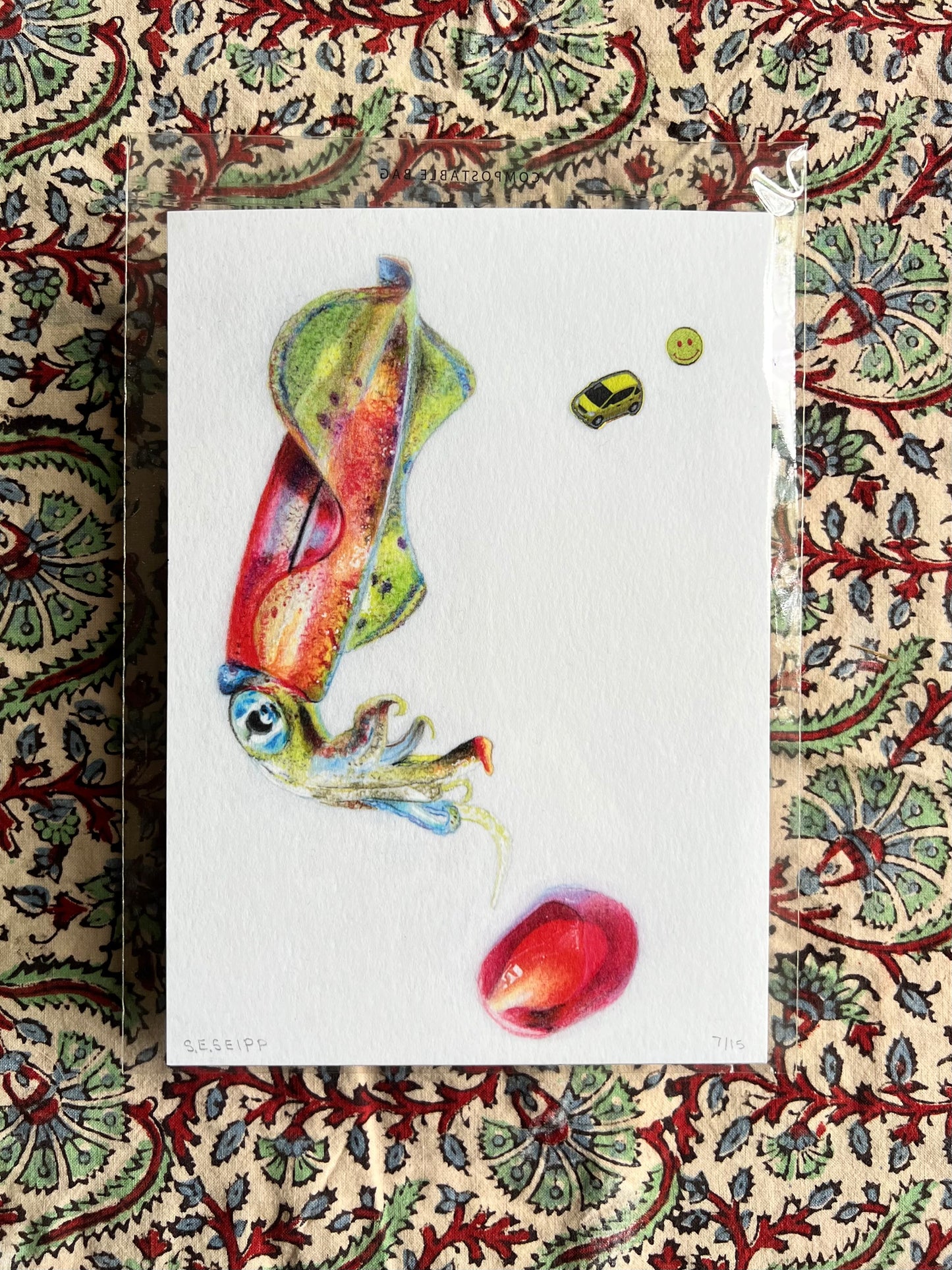 Limited Edition “Cramming” A5 Art Print